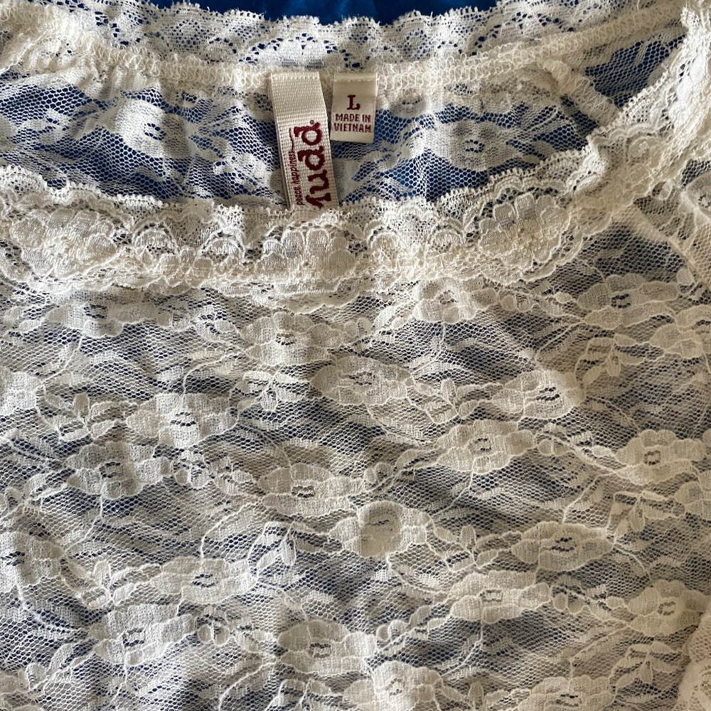 Lace top by Mudd, super sexy